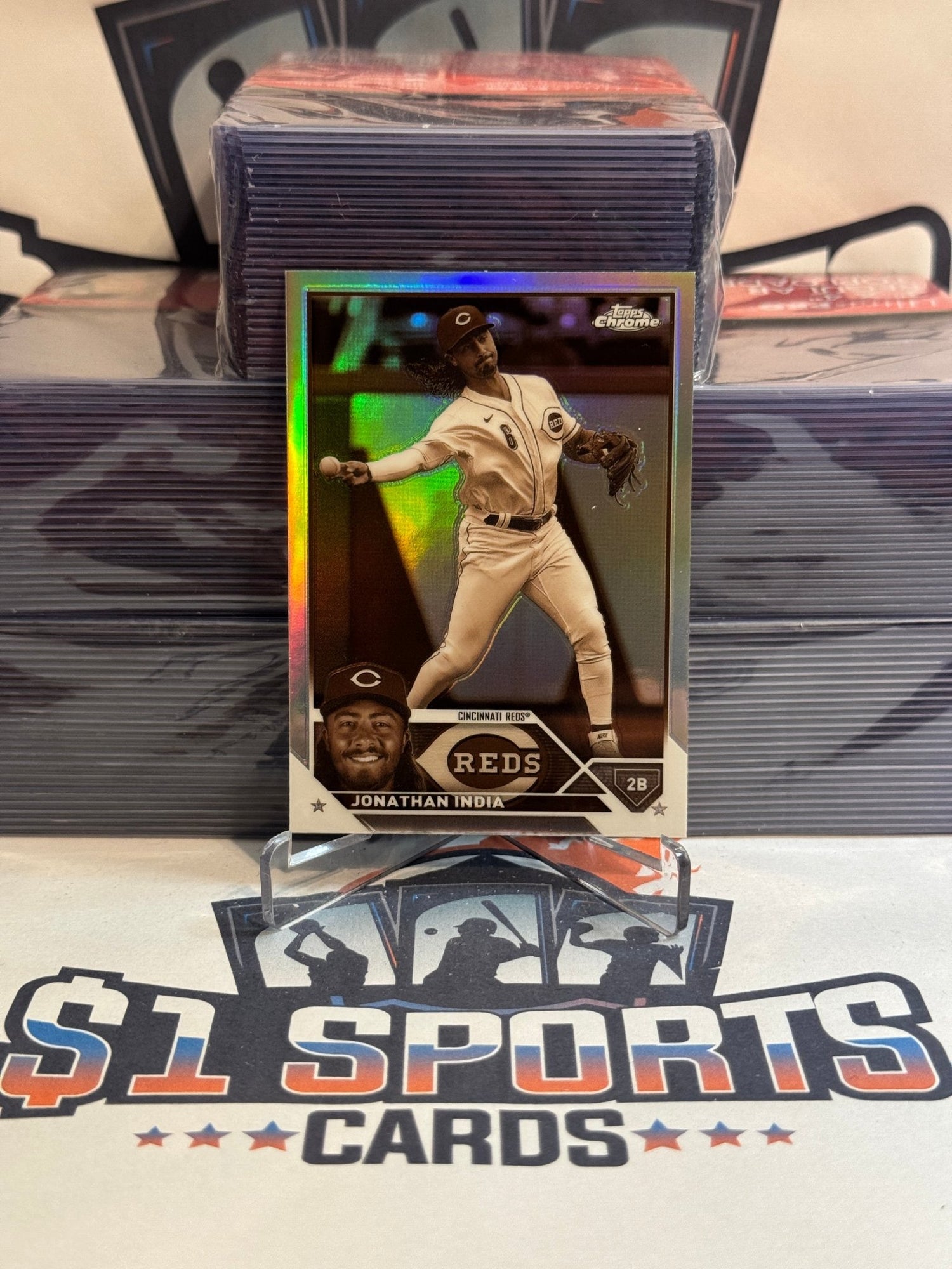 2023 Topps Chrome (Sepia Refractor) Jonathan India #53