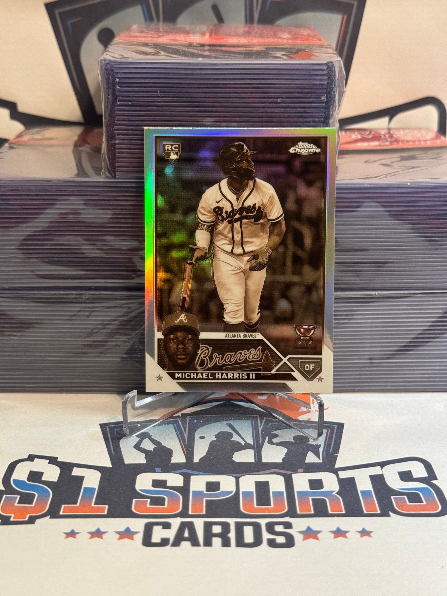 2023 Topps Chrome (Sepia Refractor) Michael Harris Rookie #79