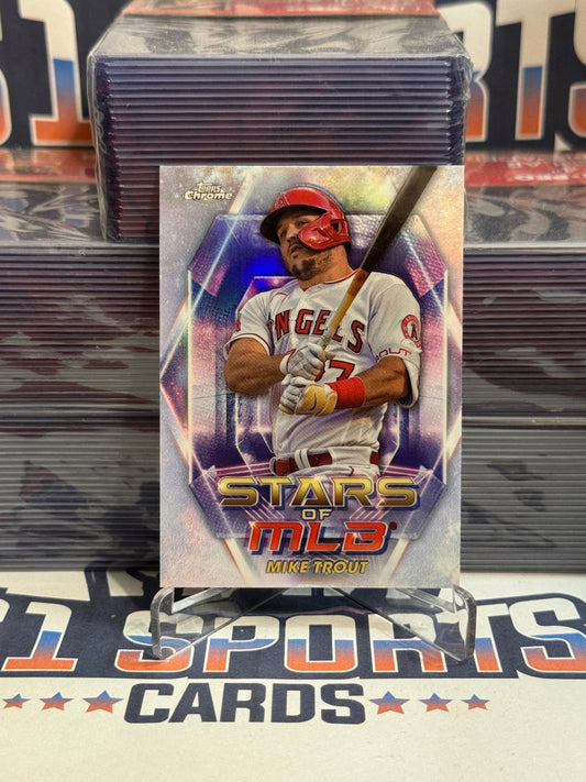 2023 Topps Chrome (Stars of MLB) Mike Trout #SMLBC - 2