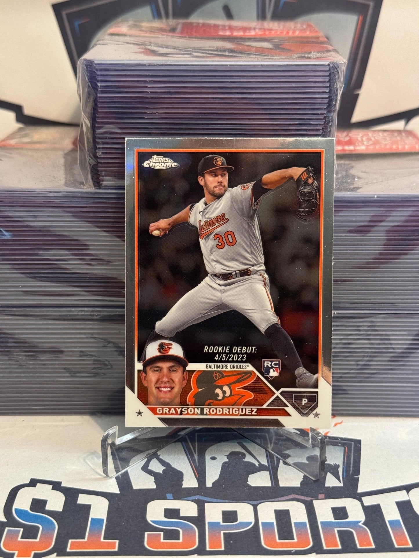2023 Topps Chrome Update (MLB Debut) Grayson Rodriguez Rookie #USC16