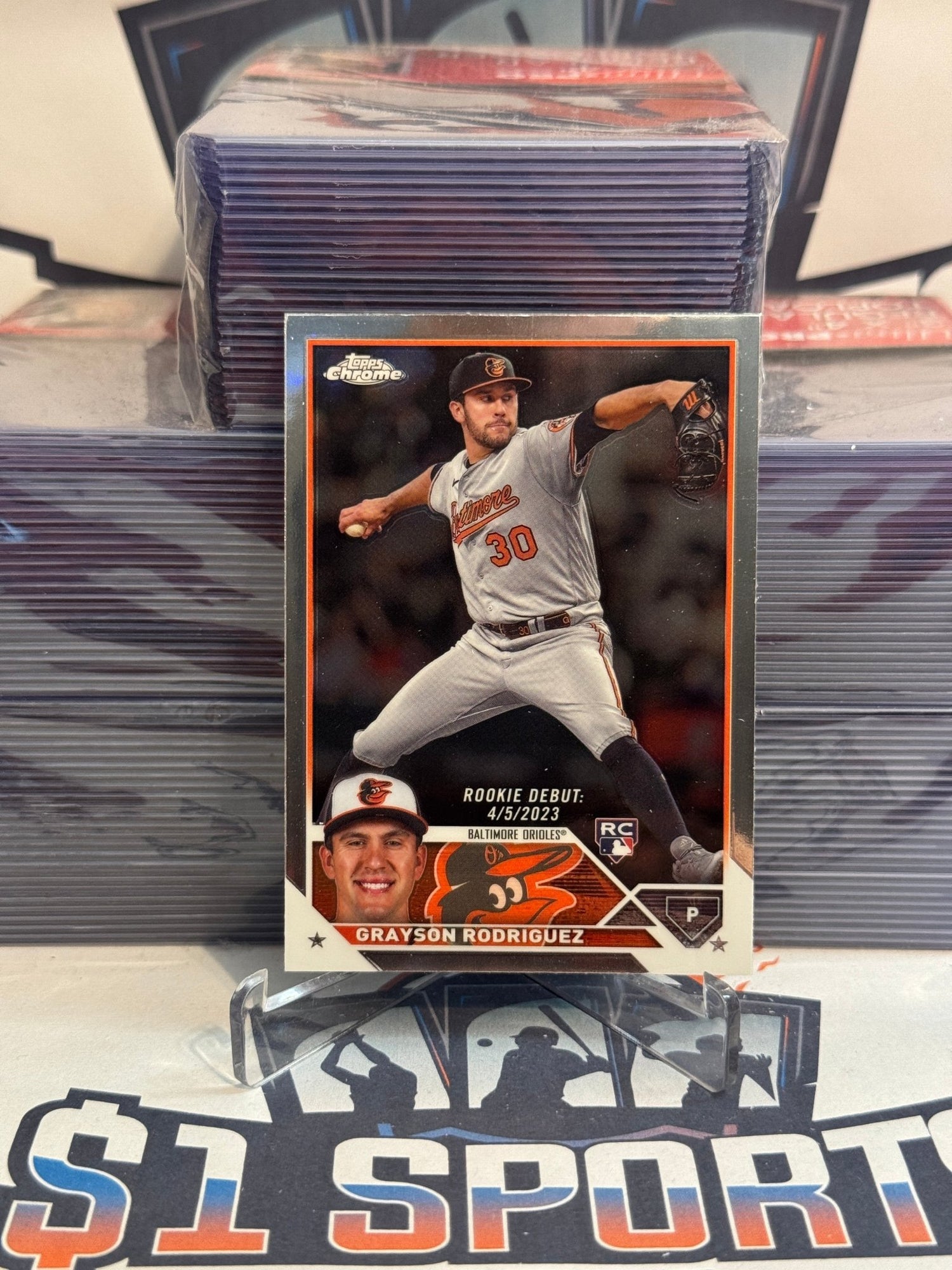 2023 Topps Chrome Update (MLB Debut) Grayson Rodriguez Rookie #USC16