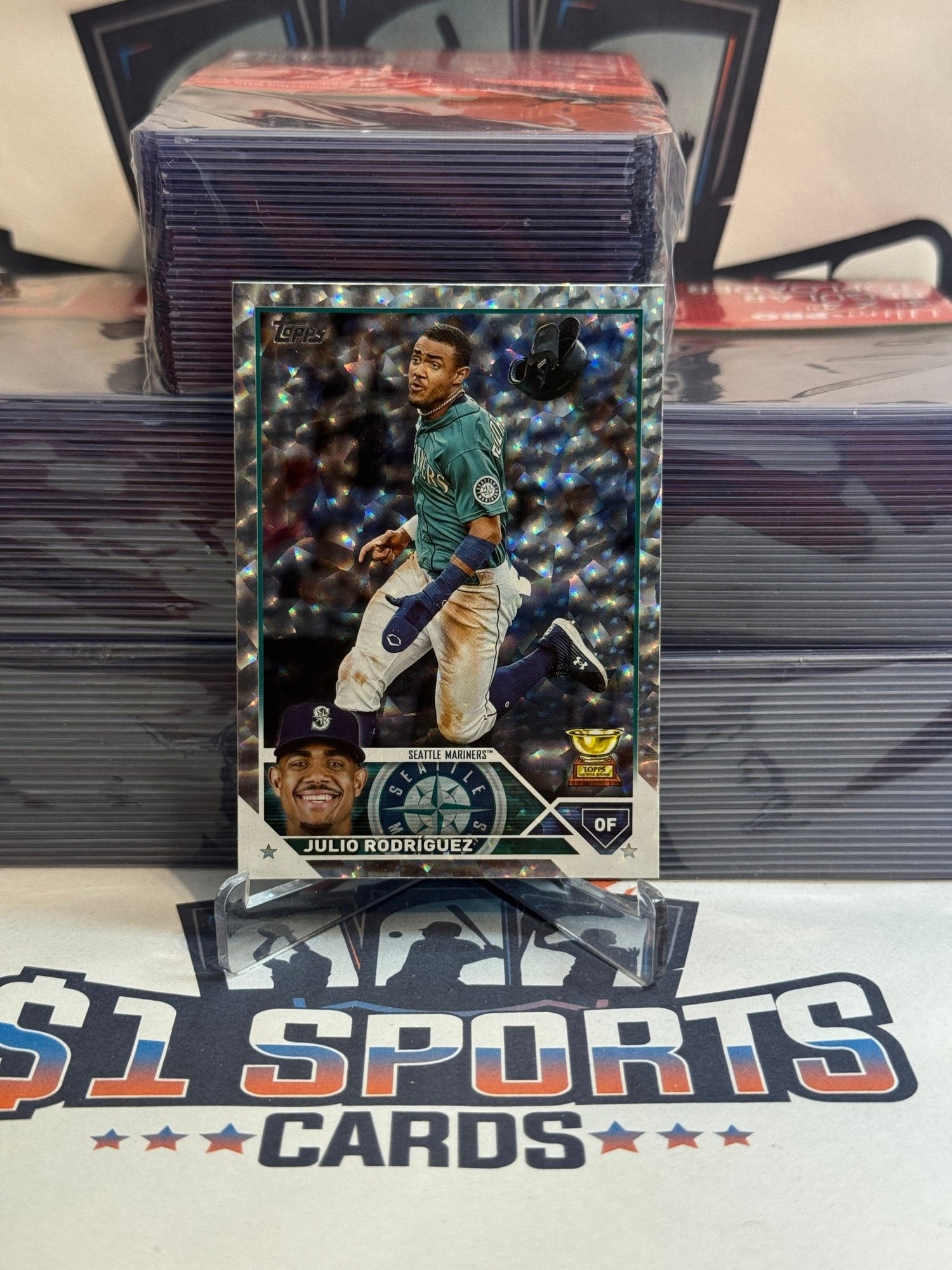 2023 Topps (Collector's Box Foilboard, Rookie Cup) Julio Rodriguez #330