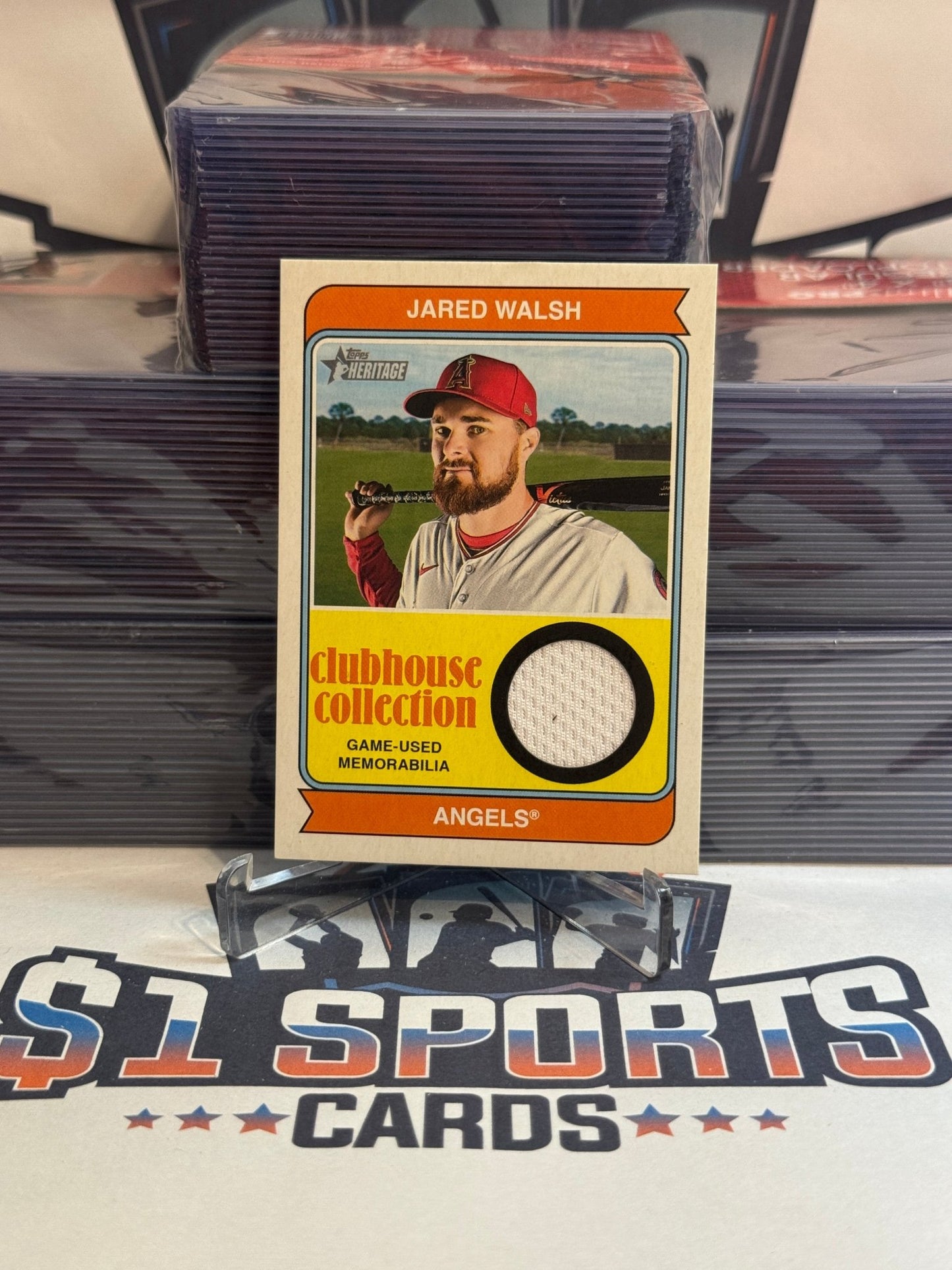 2023 Topps Heritage (Clubhouse Collection Relic) Jared Walsh #CCR - JW