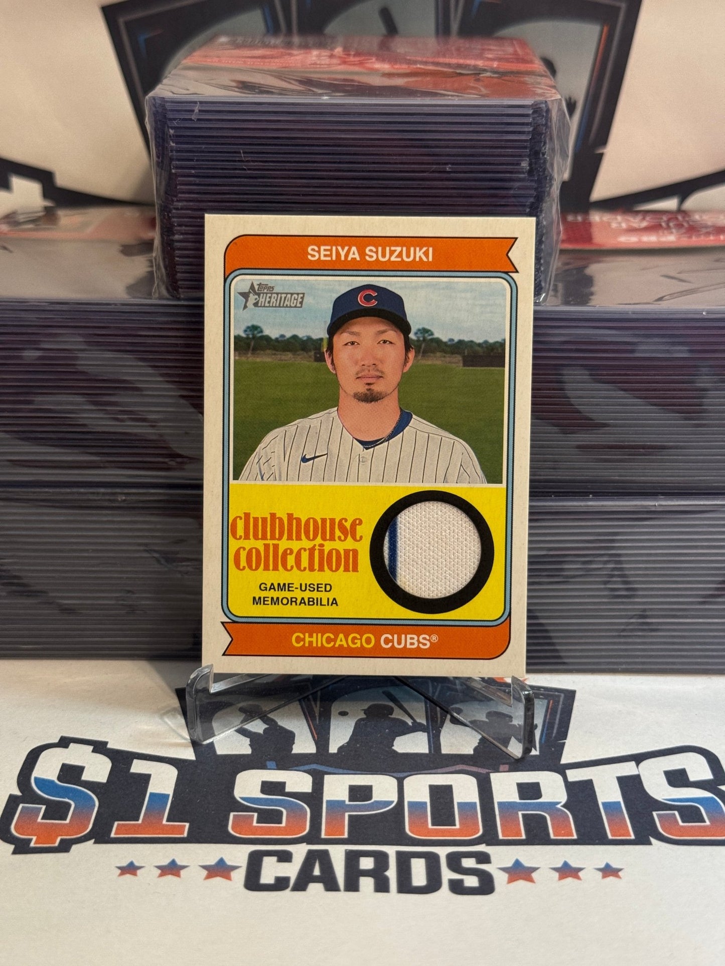 2023 Topps Heritage (Clubhouse Collection Relic) Seiya Suzuki #CCR - SS