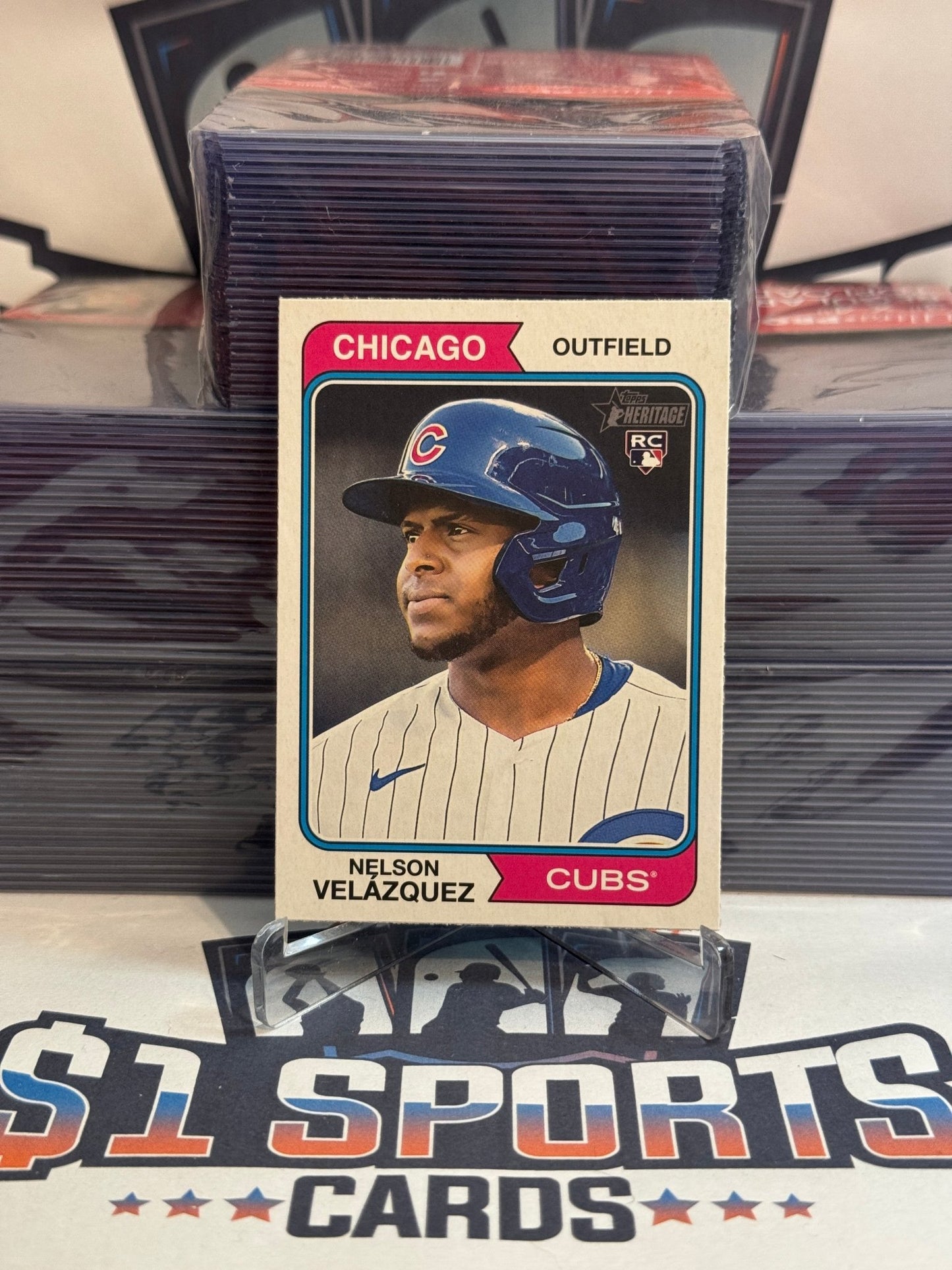 2023 Topps Heritage Nelson Velazquez Rookie #371