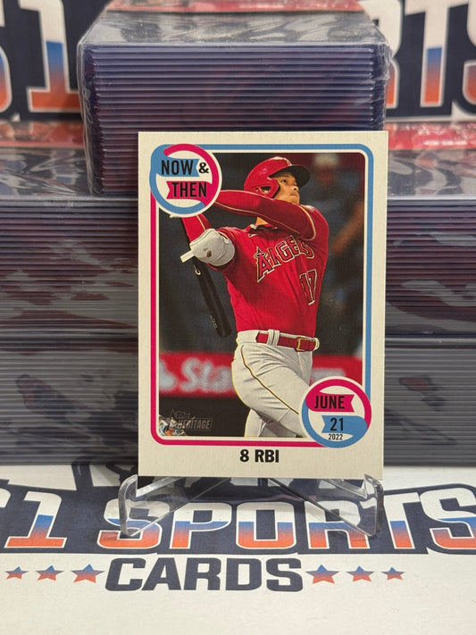 2023 Topps Heritage (Now & Then) Shohei Ohtani #NT - 10