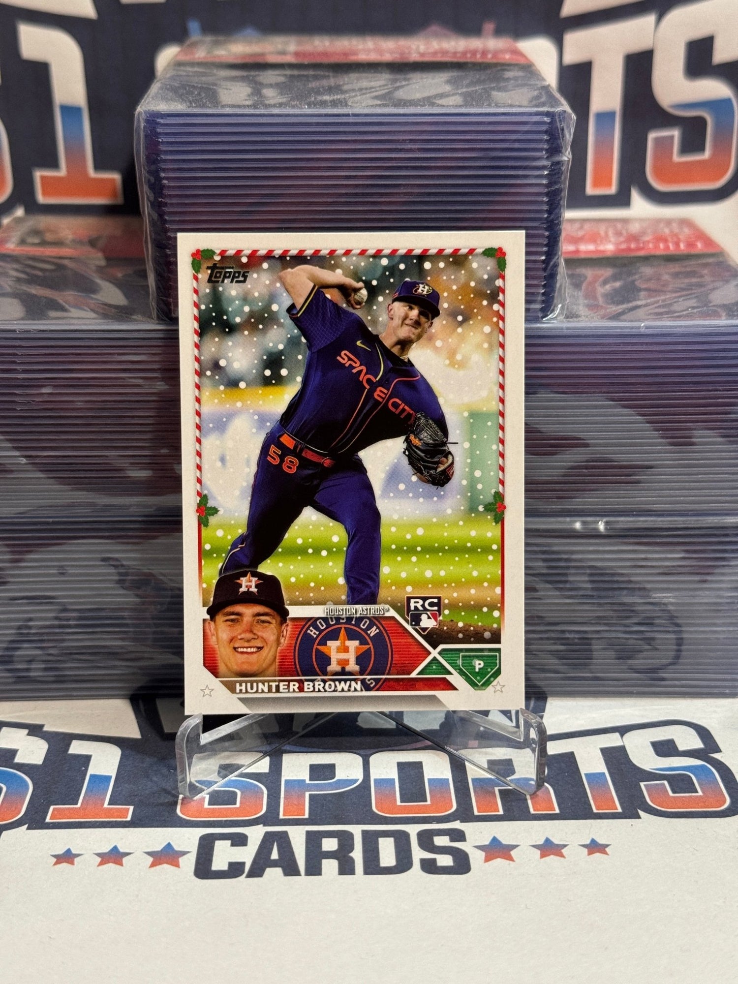 2023 Topps Holiday Hunter Brown Rookie H7