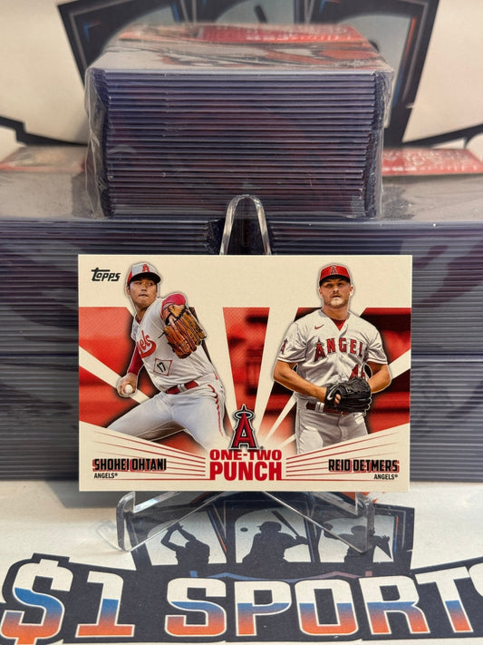 2023 Topps (One - Two Punch) Shohei Ohtani & Reid Detmers #12P - 23