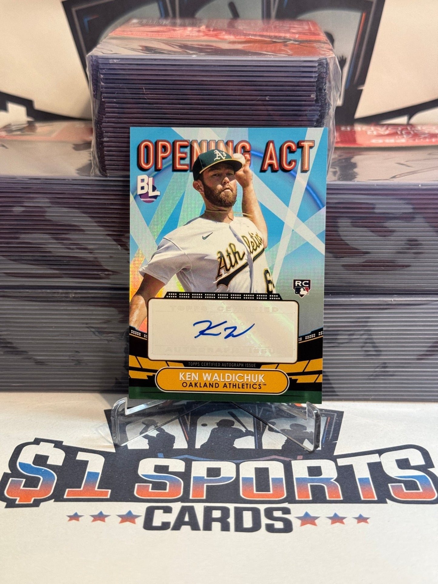 2023 Topps Opening Day (Opening Act Auto) Ken Waldichuk Rookie #OAA - KW