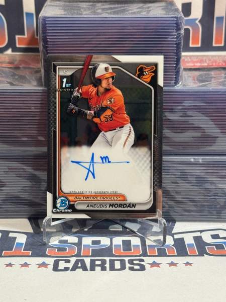2024 Bowman Chrome Prospects (Auto, 1st Bowman) Aneudis Mordan CPA - AMO