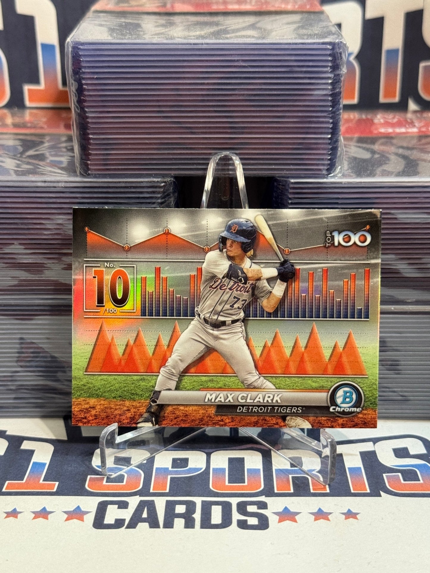 2024 Bowman Chrome (Top 100) Max Clark #BTP - 10