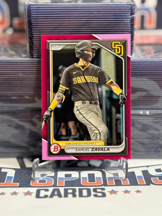2024 Bowman Prospects (Pink 288/299) Samuel Zavala BP - 57