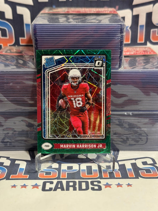 2024 Donruss Optic (Green Velocity Prizm, Rated Rookie) Marvin Harrison Jr. 276