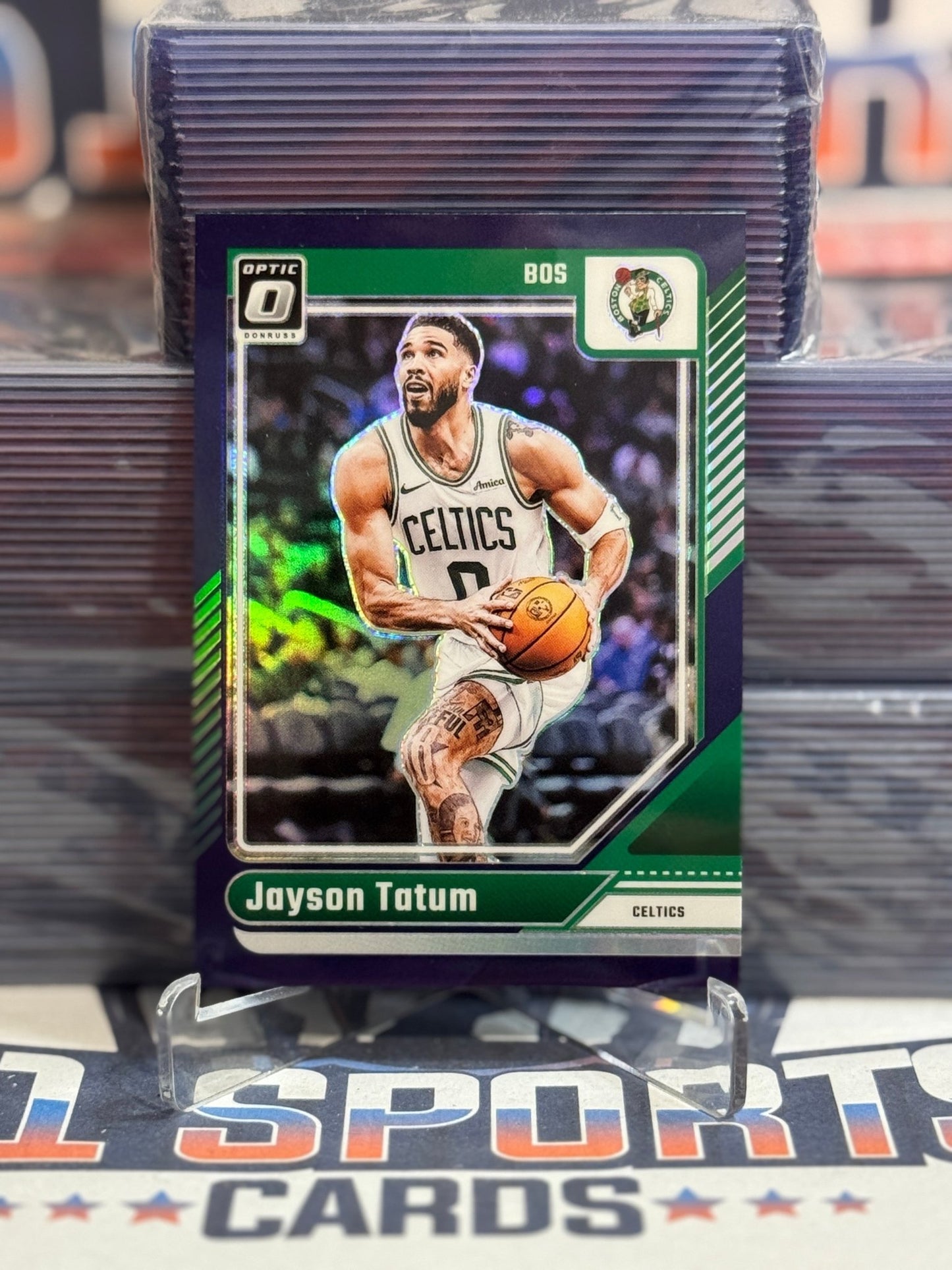 2024 Donruss Optic (Purple Prizm) Jayson Tatum 70