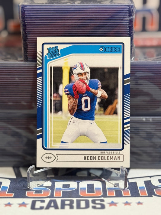 2024 Donruss (Rated Rookie) Keon Coleman 358