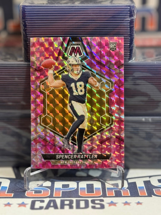 2024 Panini Mosaic (Pink Camo Prizm) Spencer Rattler Rookie 393