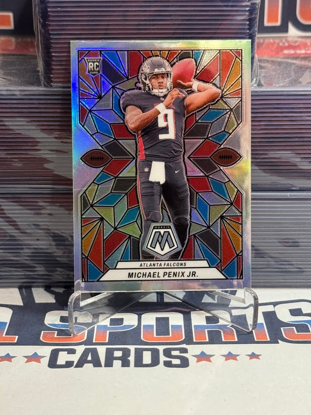 2024 Panini Mosaic (Stained Glass Case Hit) Michael Penix Jr. Rookie #SG - 24