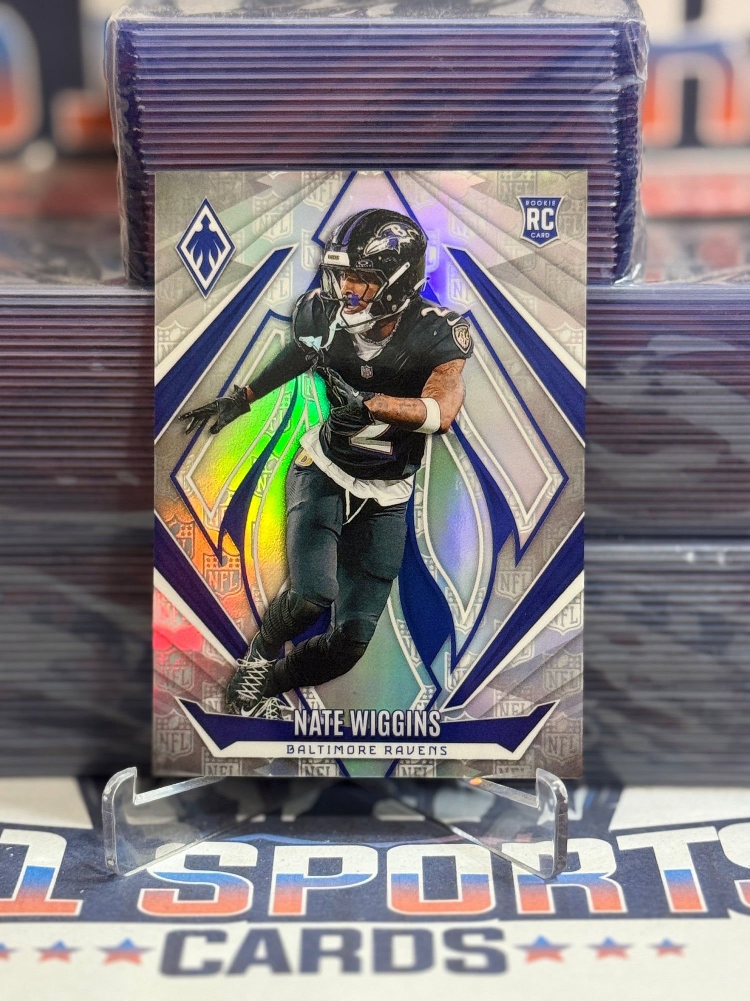 2024 Panini Phoenix (NFL Logo Prizm 128/150) Nate Wiggins Rookie 231