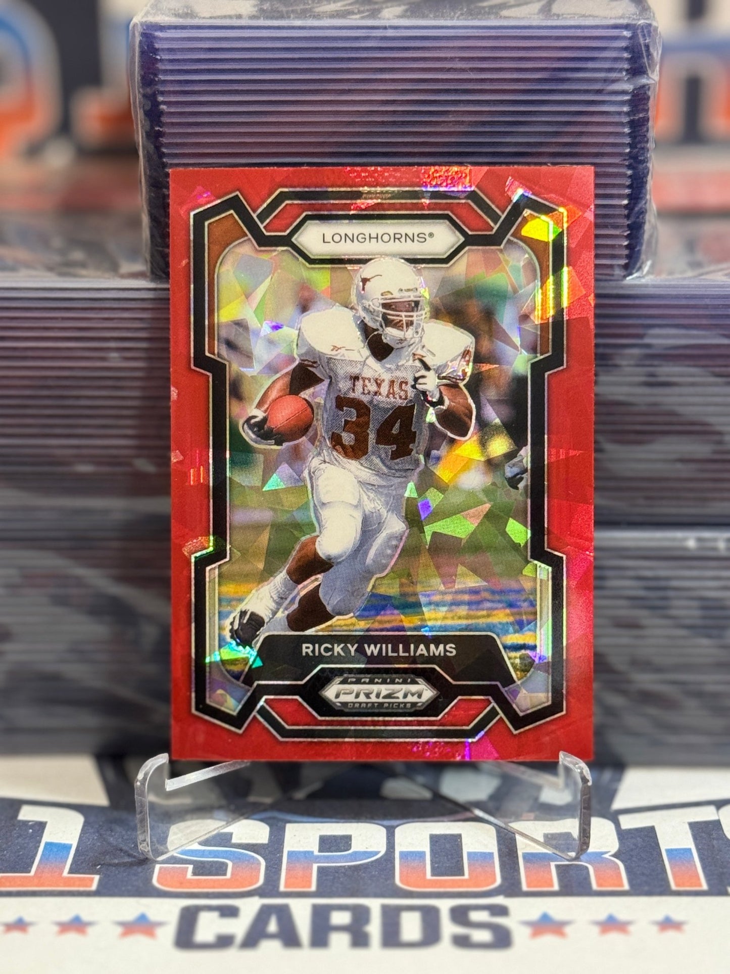 2024 Panini Prizm Draft Picks (Red Ice Prizm) Ricky Williams 77