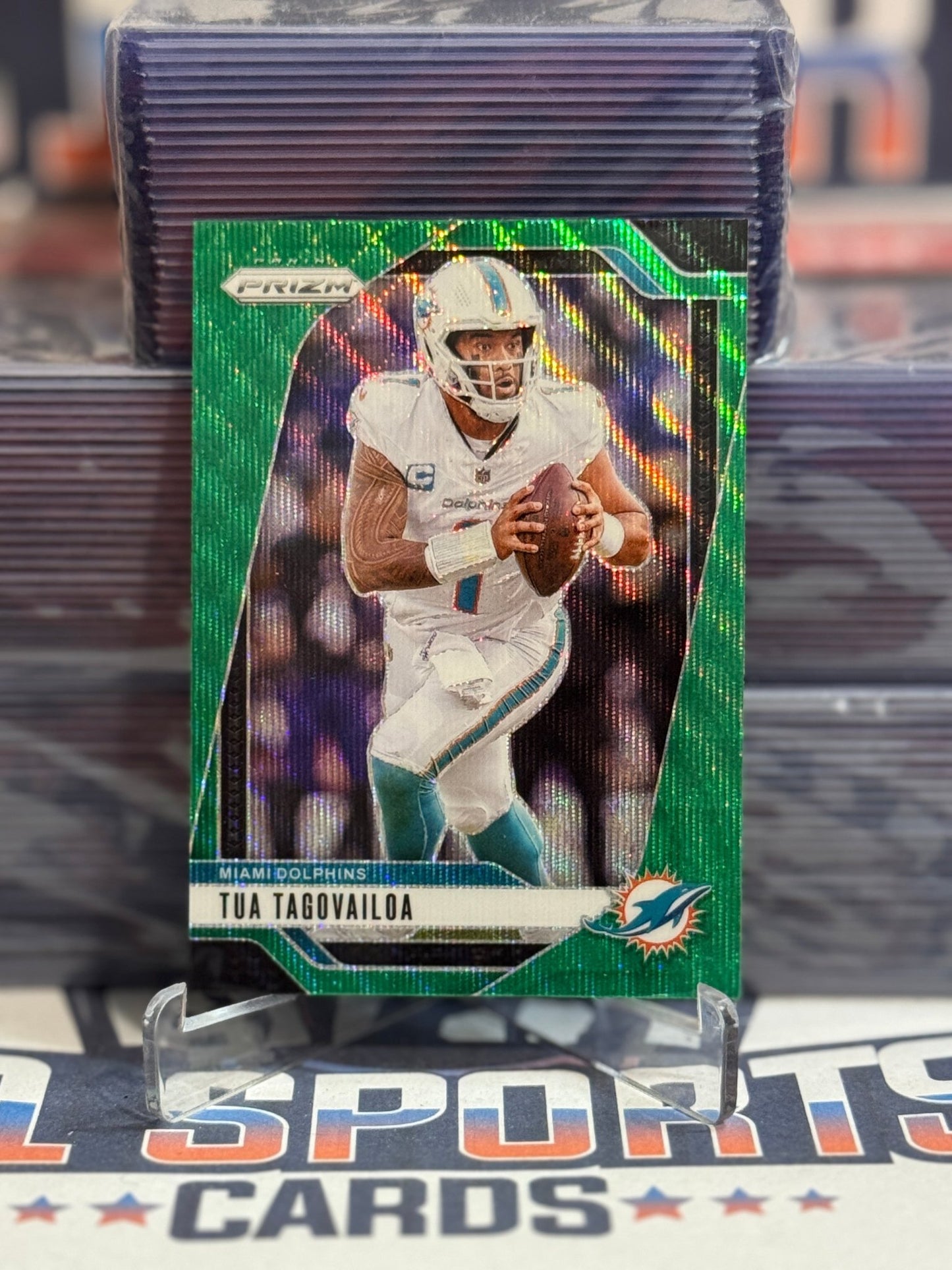 2024 Panini Prizm (Green Wave Prizm) Tua Tagovailoa 175