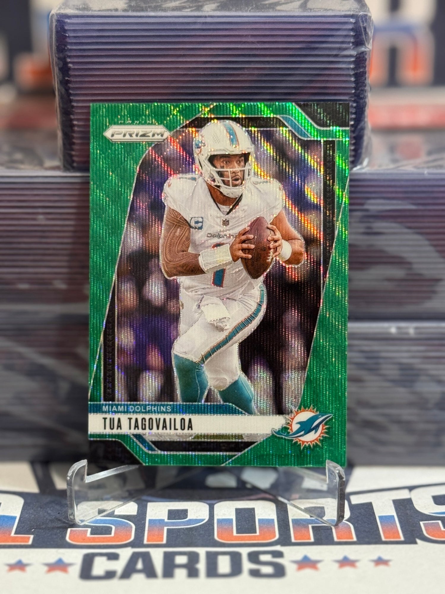2024 Panini Prizm (Green Wave Prizm) Tua Tagovailoa 175