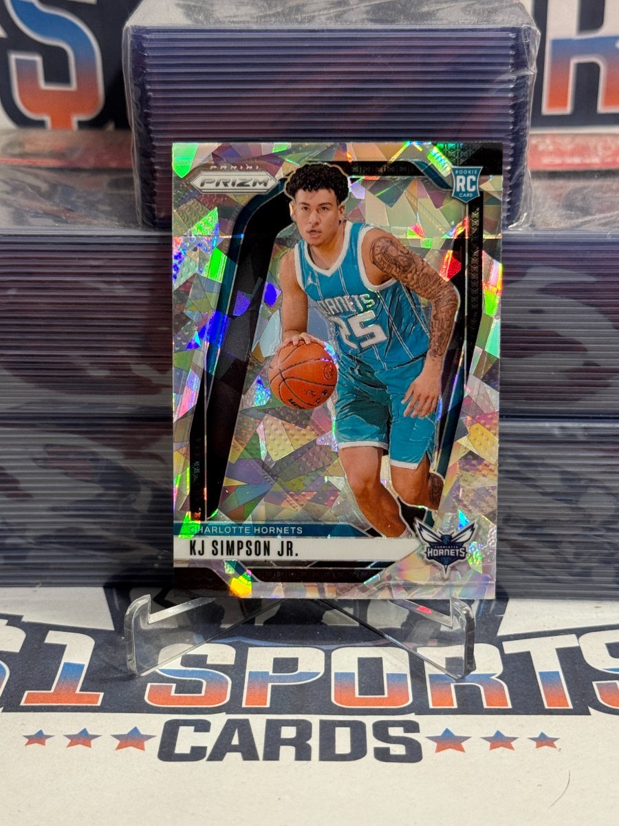 2024 Panini Prizm (Ice Prizm) KJ Simpson Jr. Rookie 247