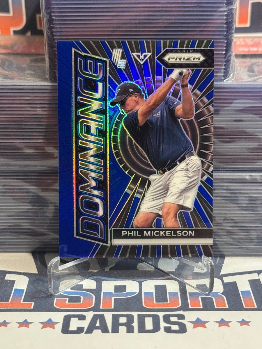 2024 Panini Prizm LIV Golf (Blue Prizm, Dominance 33/99) Phil Mickelson 14