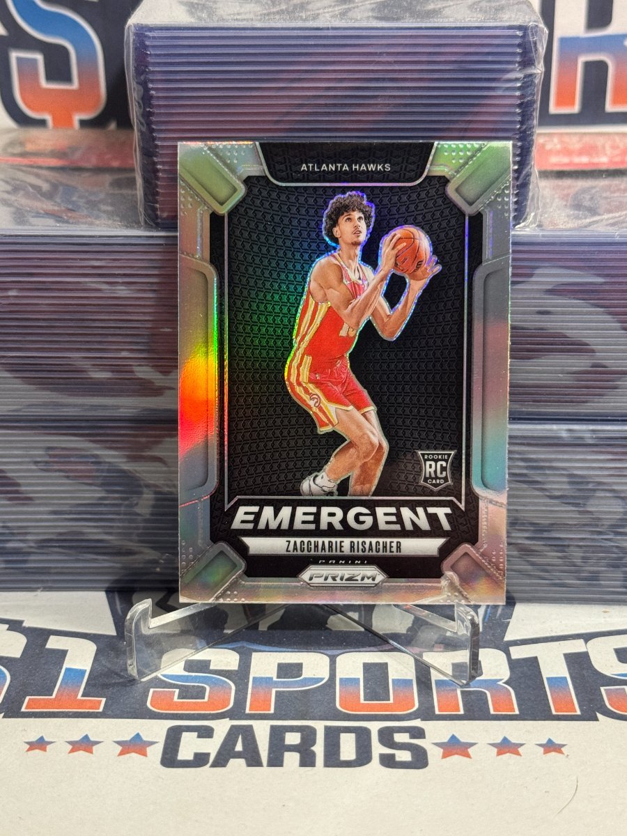 2024 Panini Prizm (Silver Prizm, Emergent) Zagcharie Risacher Rookie 6