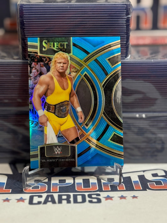2024 Panini Select WWE (Light Blue Prizm 178/199) "Mr. Perfect" Curt Hennig 195