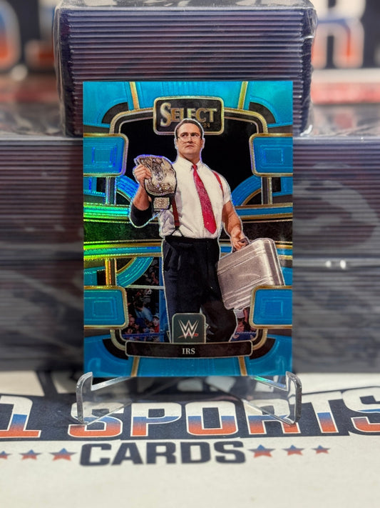 2024 Panini Select WWE (Light Blue Prizm 44/249) IRS 91