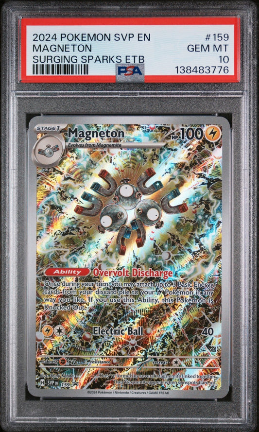 2024 Pokemon: Surging Sparks - Magneton (ETB Promo) 159 - PSA 10