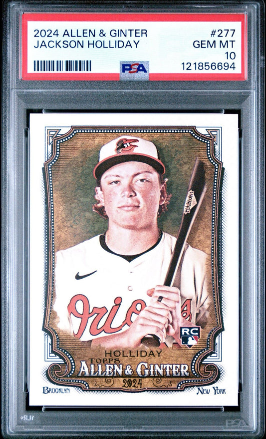2024 Topps Allen & Ginter Jackson Holliday Rookie 277 - PSA 10