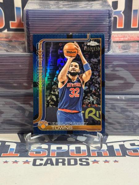2024 Topps Chrome (Blue Refractor 59/150) Karl - Anthony Towns 179