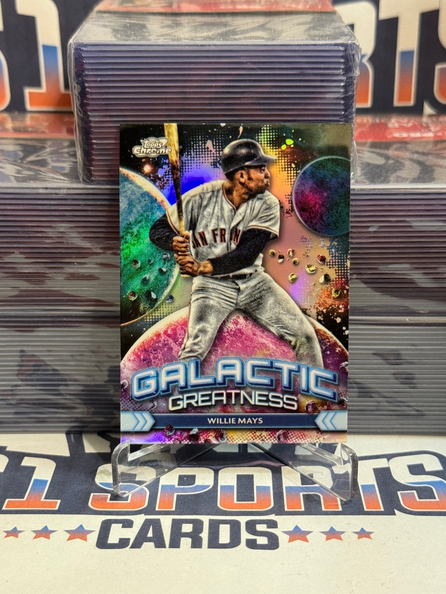 2024 Topps Chrome Cosmic (Galactic Greatness) Willie Mays #GG - 1