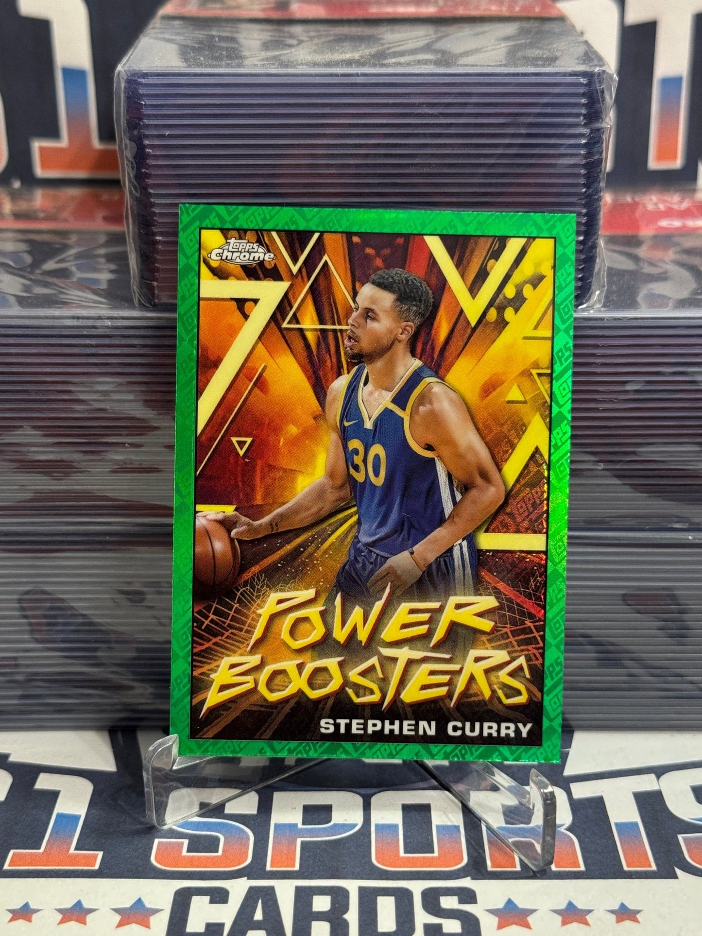 2024 Topps Chrome (Green Refractor, Power Boosters) Stephen Curry #PB - 6