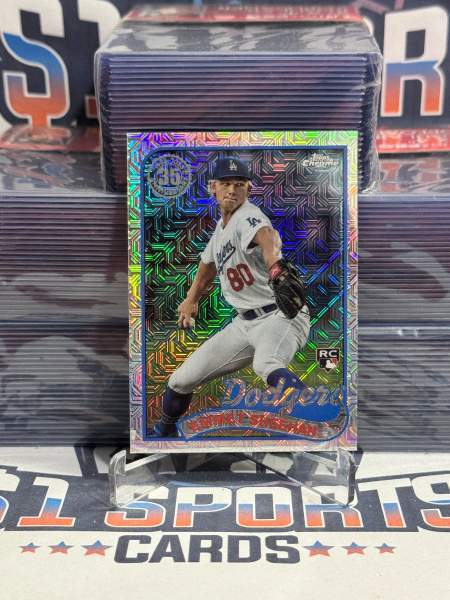 2024 Topps Chrome (Mojo Refractor, 1989 Redux) Emmet Sheehan Rookie #T89C-38