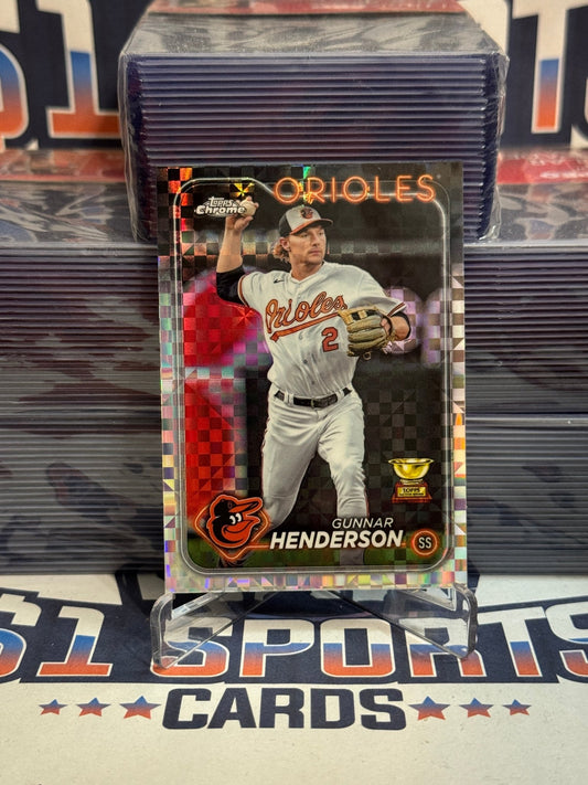 2024 Topps Chrome (Prism Refractor, Rookie Cup) Gunnar Henderson #36