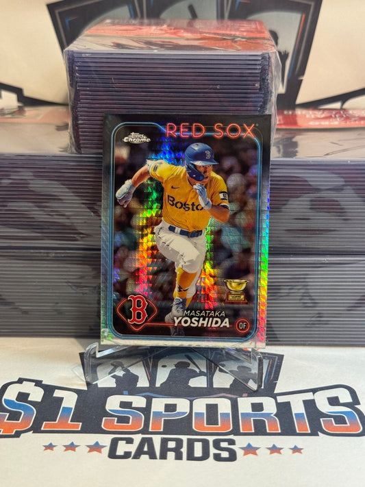 2024 Topps Chrome (Prism Refractor, Rookie Cup) Masataka Yoshida #63