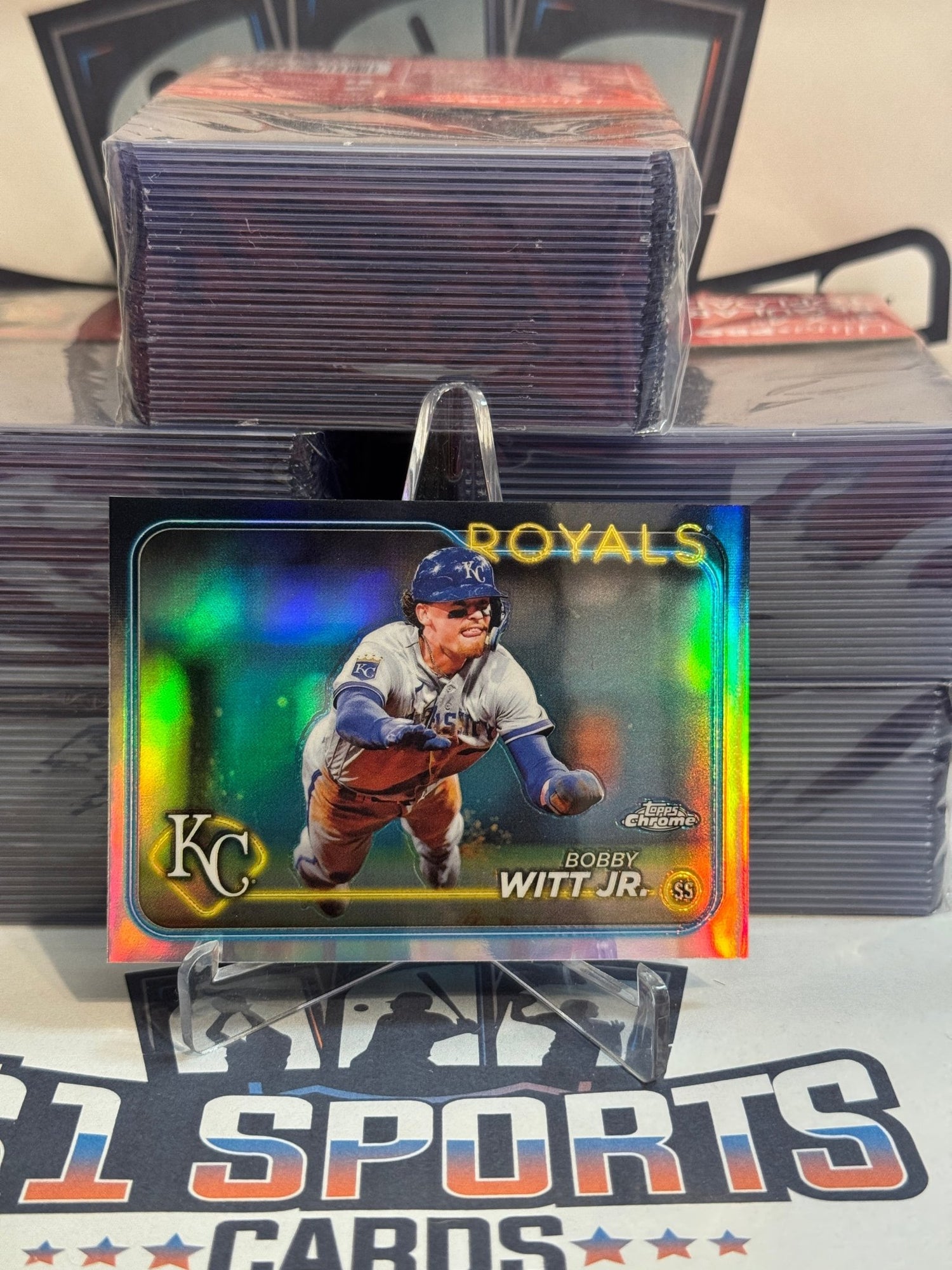 2024 Topps Chrome (Refractor) Bobby Witt Jr. #120