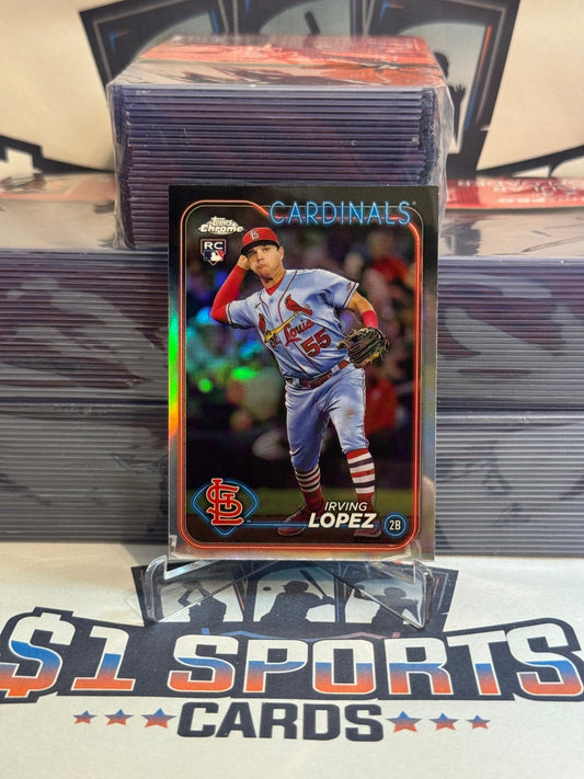 2024 Topps Chrome (Refractor) Irving Lopez Rookie #95