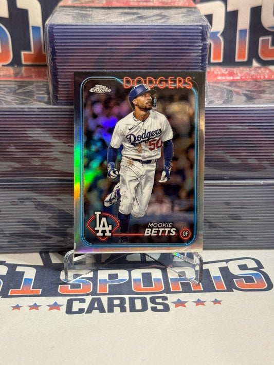 2024 Topps Chrome (Refractor) Mookie Betts #296