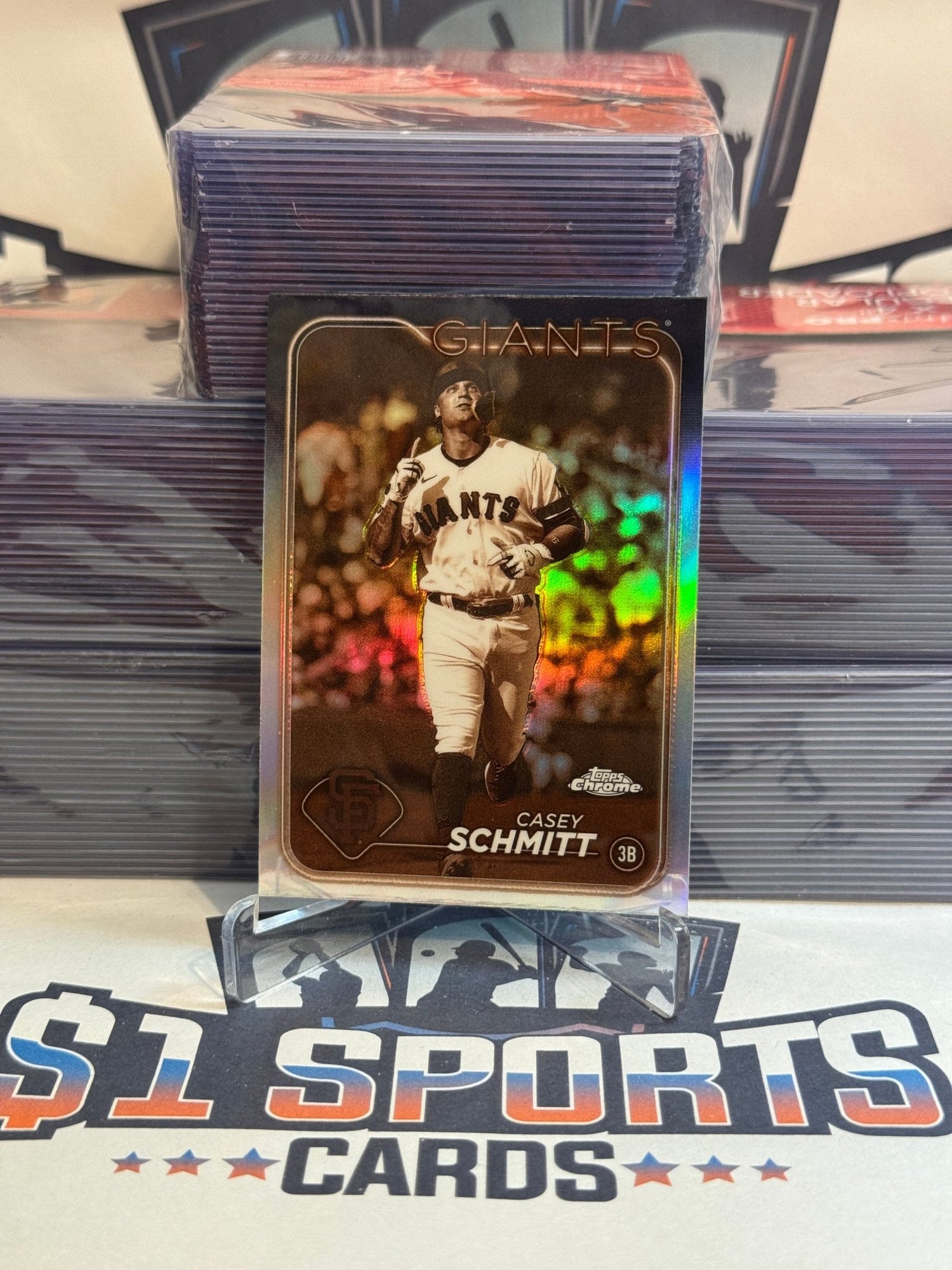 2024 Topps Chrome (Sepia Refractor) Casey Schmitt #220