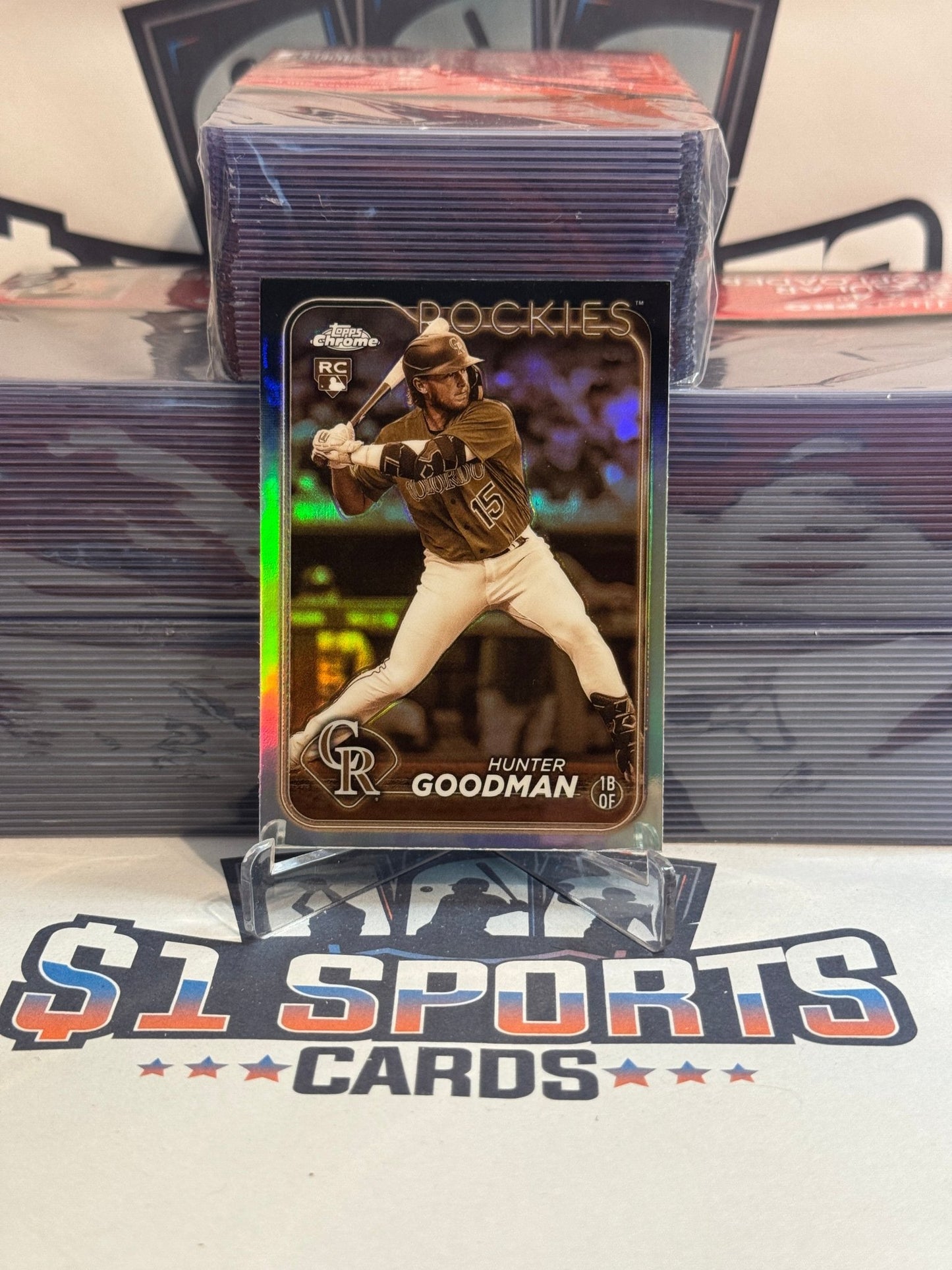 2024 Topps Chrome (Sepia Refractor) Hunter Goodman Rookie #99