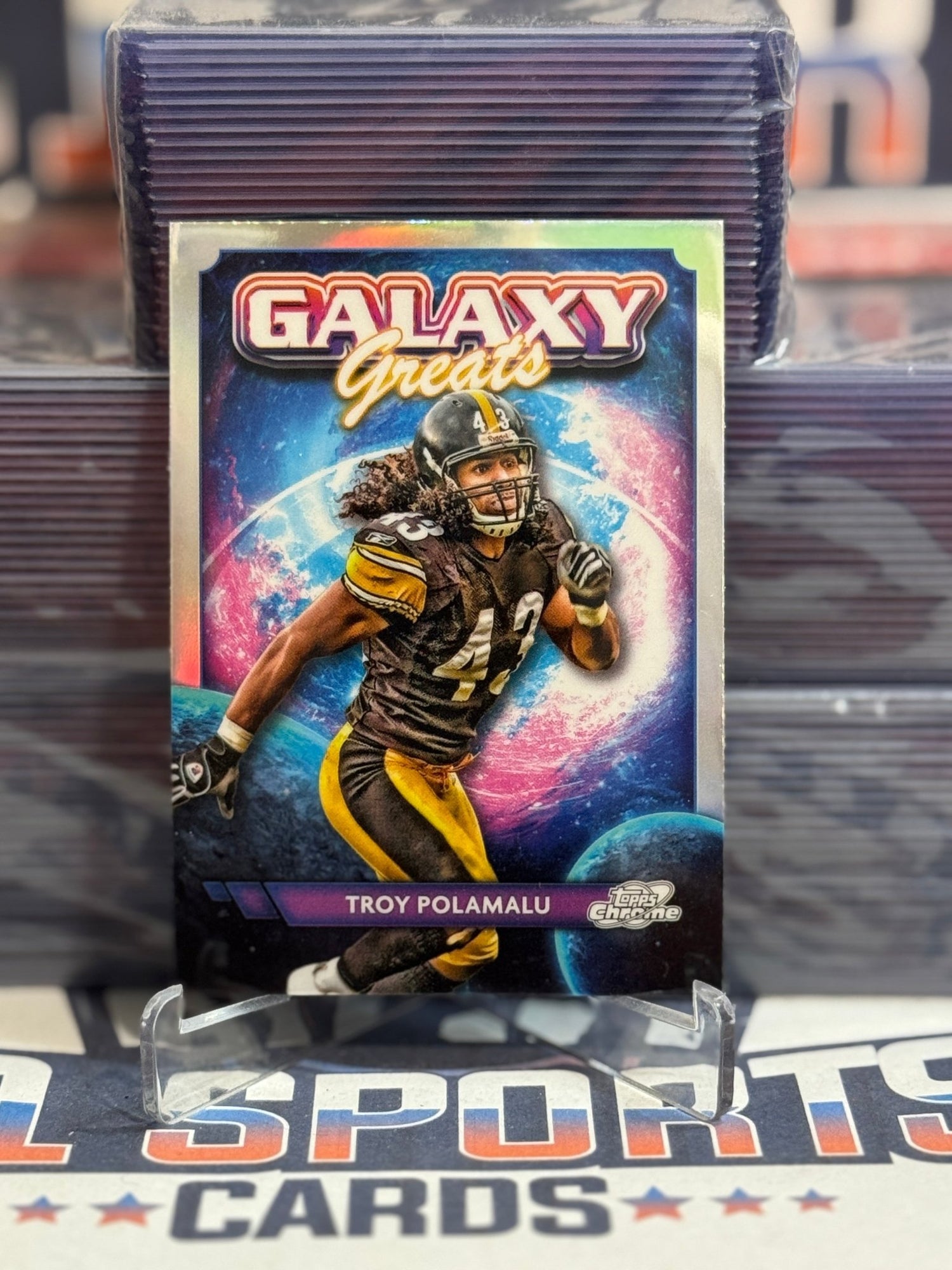 2024 Topps Cosmic Chrome (Refractor, Galaxy Greats) Troy Polamalu GG - 22
