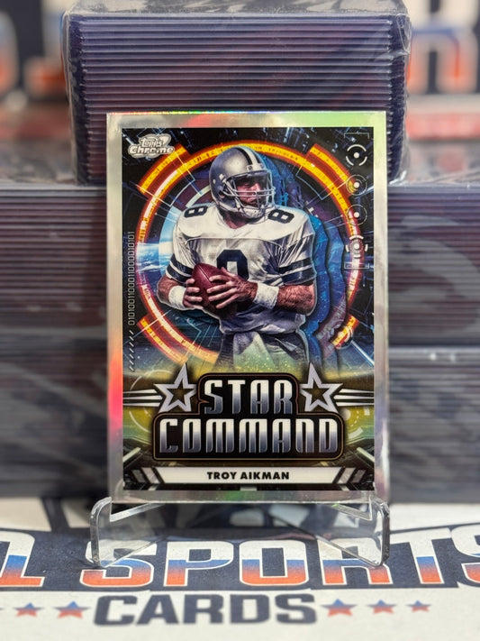 2024 Topps Cosmic Chrome (Refractor, Star Command) Troy Aikman SC - 6