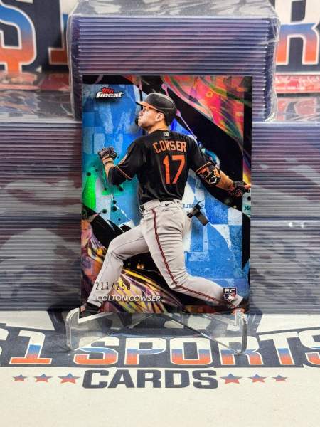 2024 Topps Finest (Sky Blue Refractor 211/250) Colton Cowser Rookie 111