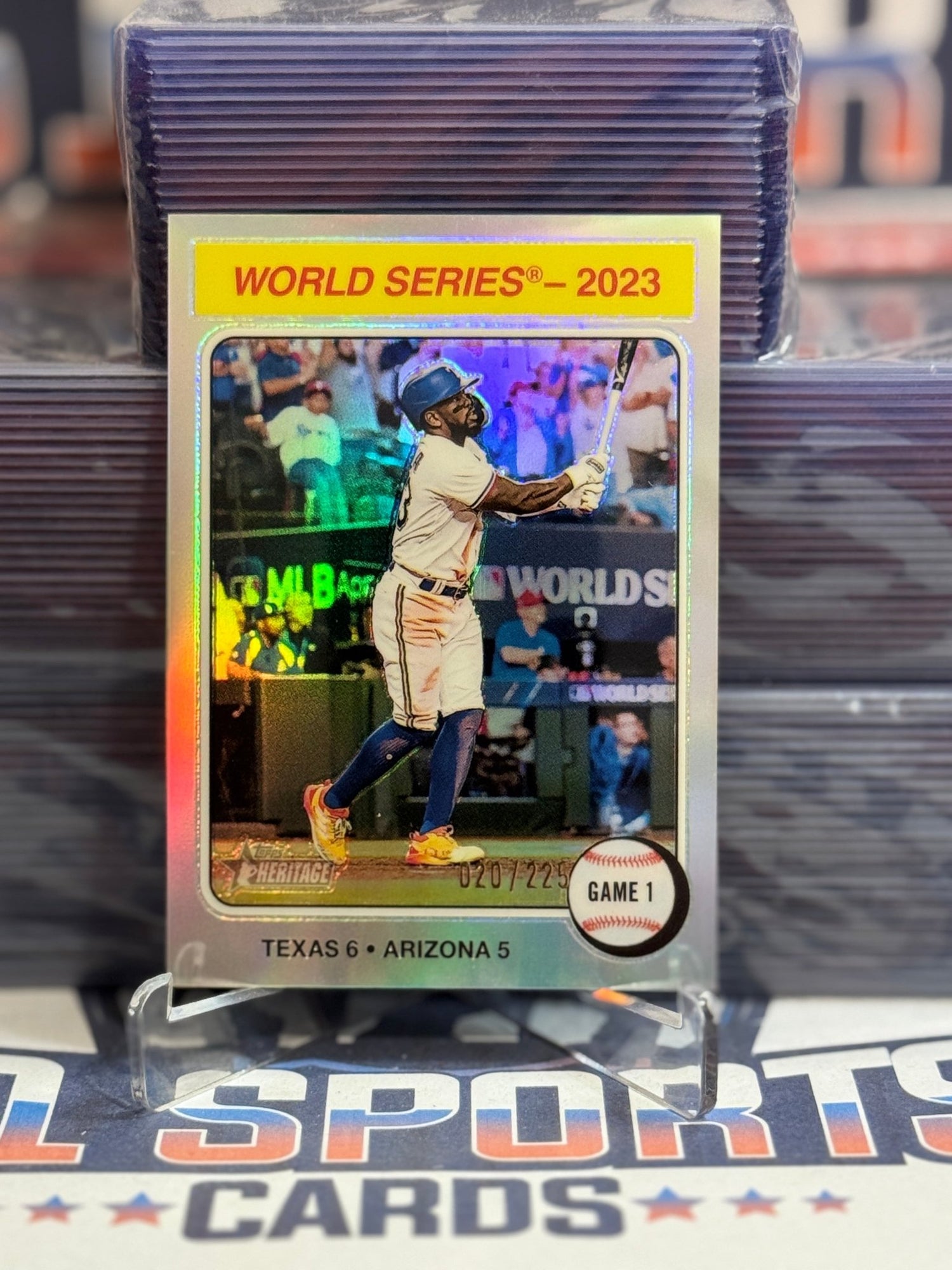 2024 Topps Heritage (Chrome 20/225) Adolis Garcia 461