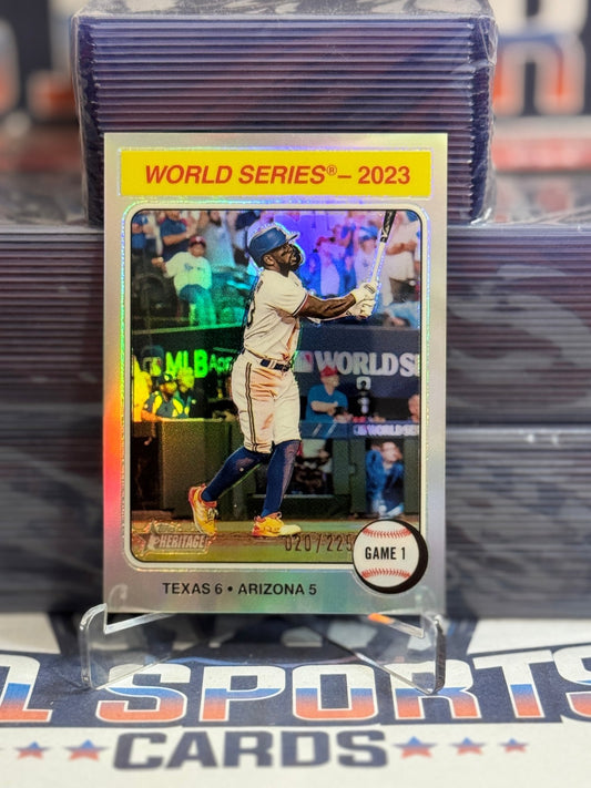 2024 Topps Heritage (Chrome 20/225) Adolis Garcia 461