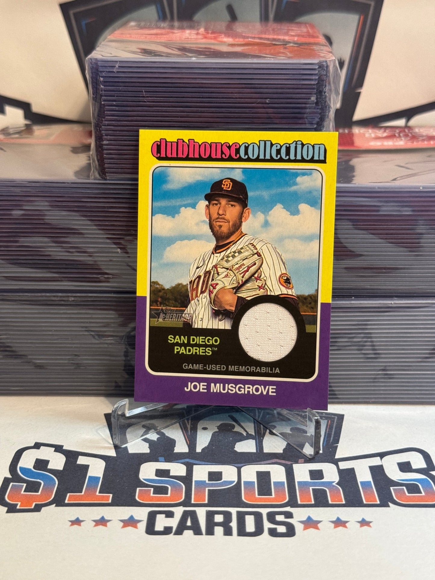 2024 Topps Heritage (Clubhouse Collection Relic) Joe Musgrove #CCR - JMU