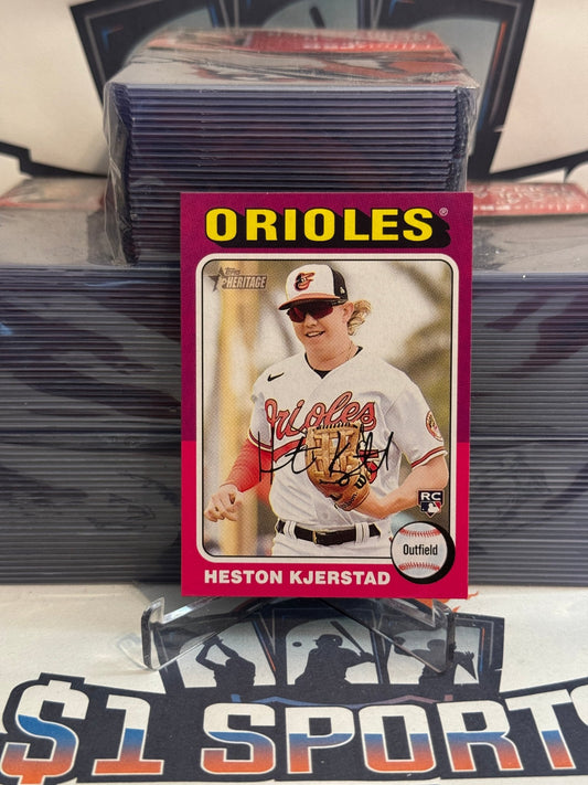 2024 Topps Heritage Heston Kjerstad Rookie #327